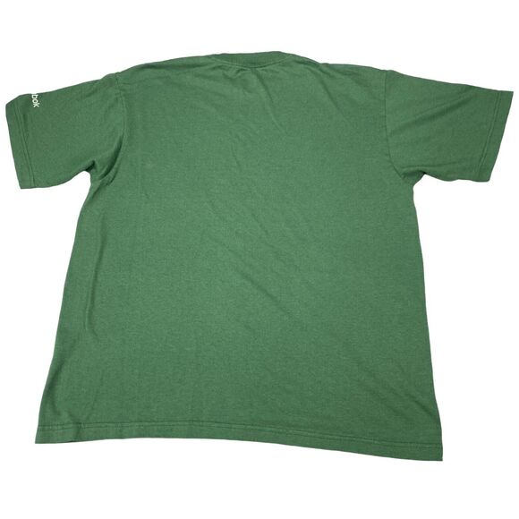Green Bay Packers T Shirt Mens Medium Green Reebok NFL Football Sports Crew Neck - Picture 2 of 11